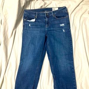 Cosmic blue love jeans. EUC